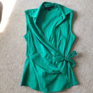 Teal wrap tank